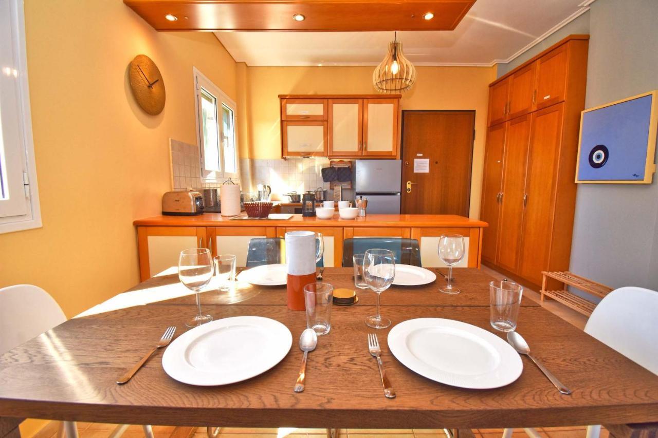 Pebbles And Sea At Barbati With Shared Pool Apartment Ngoại thất bức ảnh